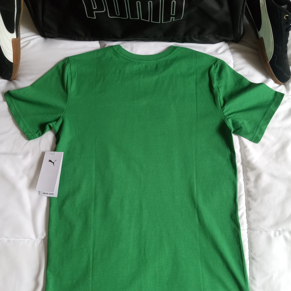 🆕 Youth/ Boys Puma Green and Brown Graphic T-Shirts - Picture 7 of 10